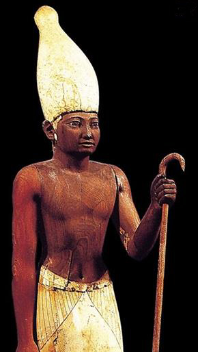Afrikan Ruler holding a Staff