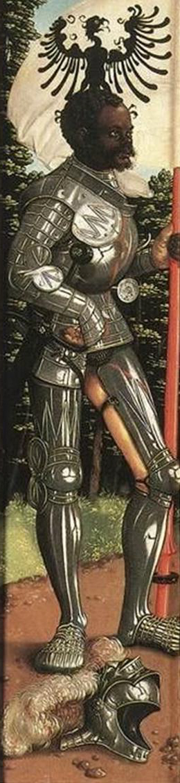 St. Maurice a Black knight.