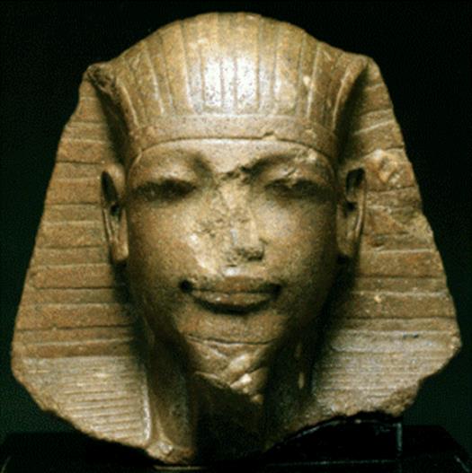 Egyptian sculptures with broken noses