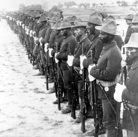Buffalo soldiers during the Spanish war