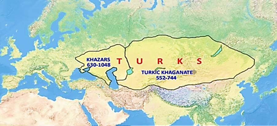 Map of Khazaria