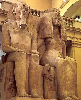Amenhotep II and Queen Tiye