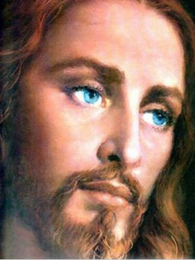 False blue eyed Jesus
