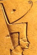 King Djoser wearing the Deshret