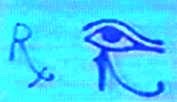 The pharmaceutical RX symbol from the eye of Horus