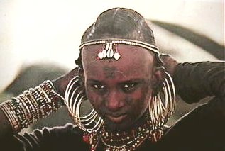 West African woman wearing jewellery